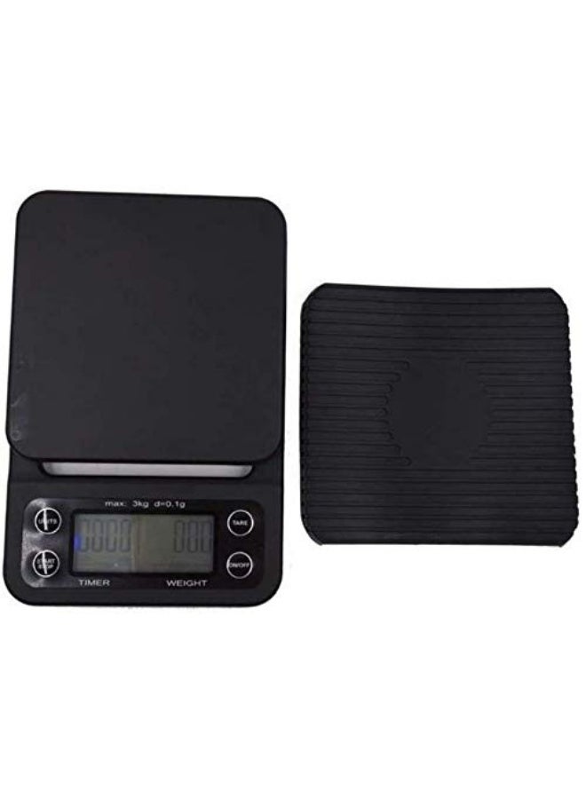 Coffee scale with timer, 5 kg capacity, accurate 0.1 g digital kitchen scale with countdown timer and clockwise rotation for espresso, pour-over, and baking. - Image 2